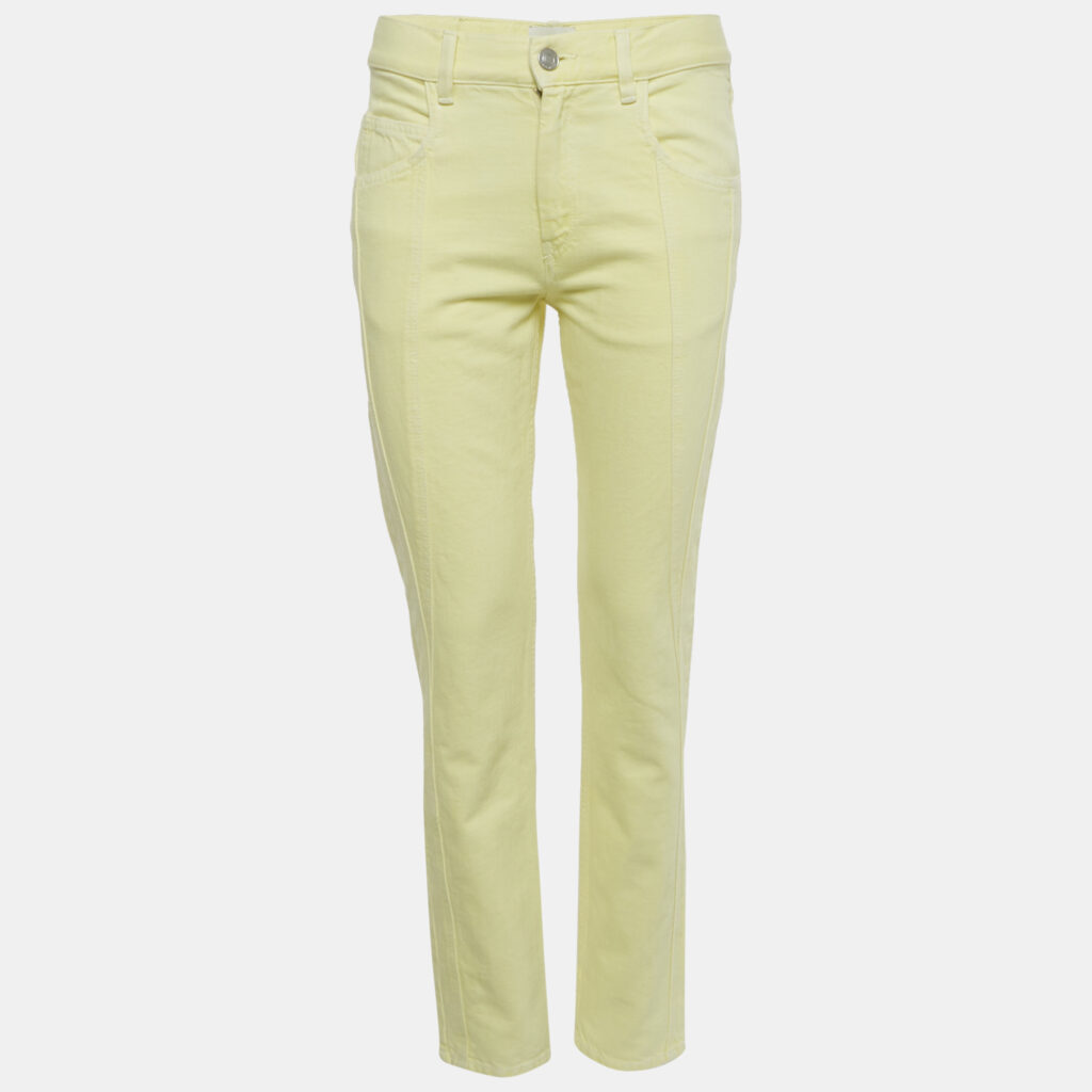 Isabel Marant Yellow Denim Skinny Vikira Jeans M Waist 29" Isabel Marant Yellow Denim Skinny Vikira Jeans M Waist 29"