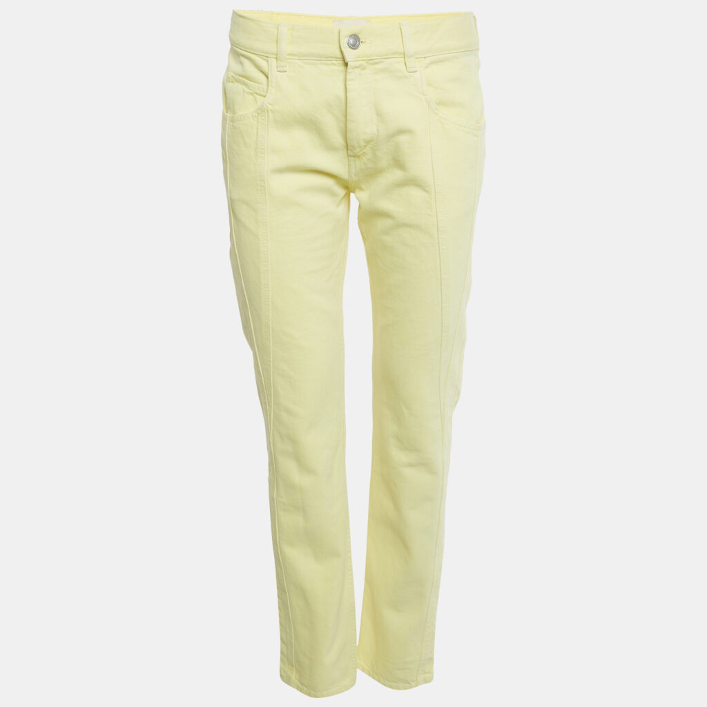 Isabel Marant Yellow Cotton Skinny Vikira Jeans M/Waist 30" Isabel Marant Yellow Cotton Skinny Vikira Jeans M/Waist 30"