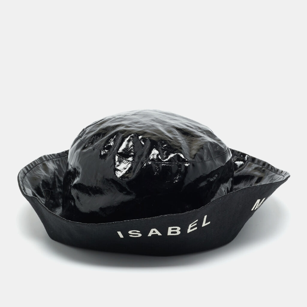 Isabel Marant Black Coated Linen Loiena Bucket Hat Size 58 Isabel Marant Black Coated Linen Loiena Bucket Hat Size 58