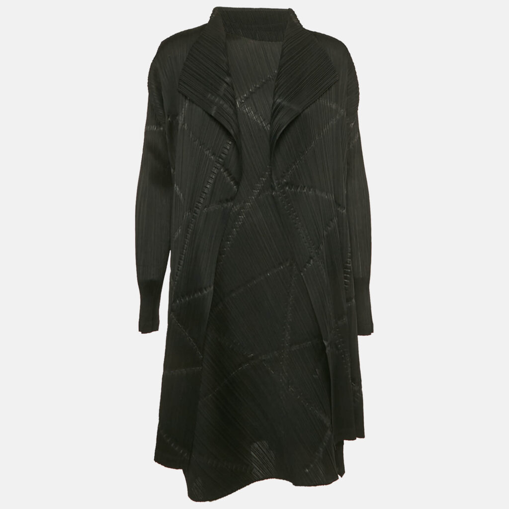 Pleats Please Issey Miyake Black Plisse Short Dress Set XL Pleats Please Issey Miyake Black Plisse Short Dress Set XL