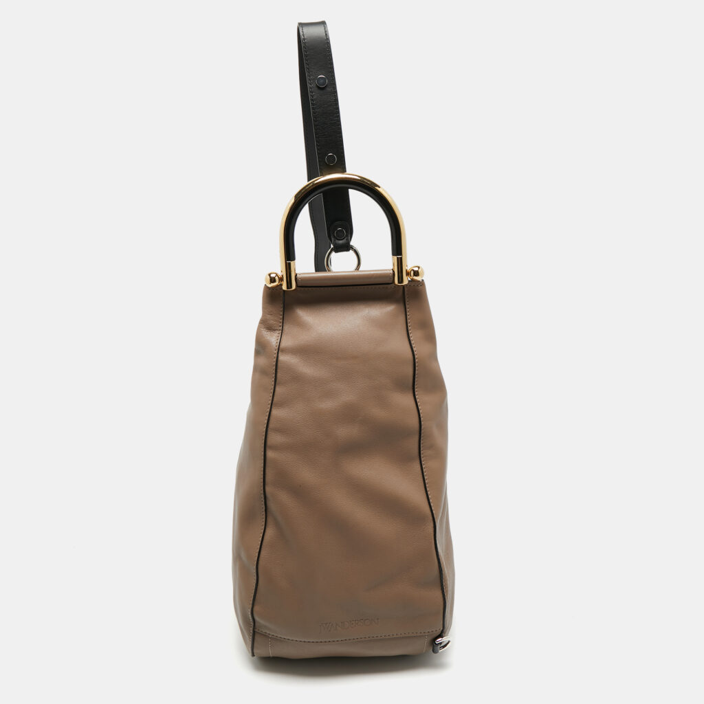 J.W.Anderson Beige Leather Sling One Shoulder Backpack J.W.Anderson Beige Leather Sling One Shoulder Backpack