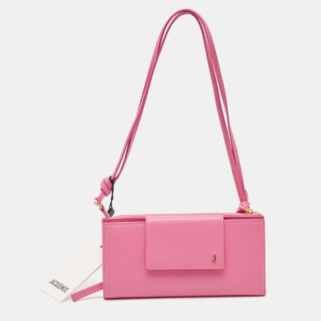 Jacquemus Pink Leather Le Pichoto Wallet Jacquemus Pink Leather Le Pichoto Wallet