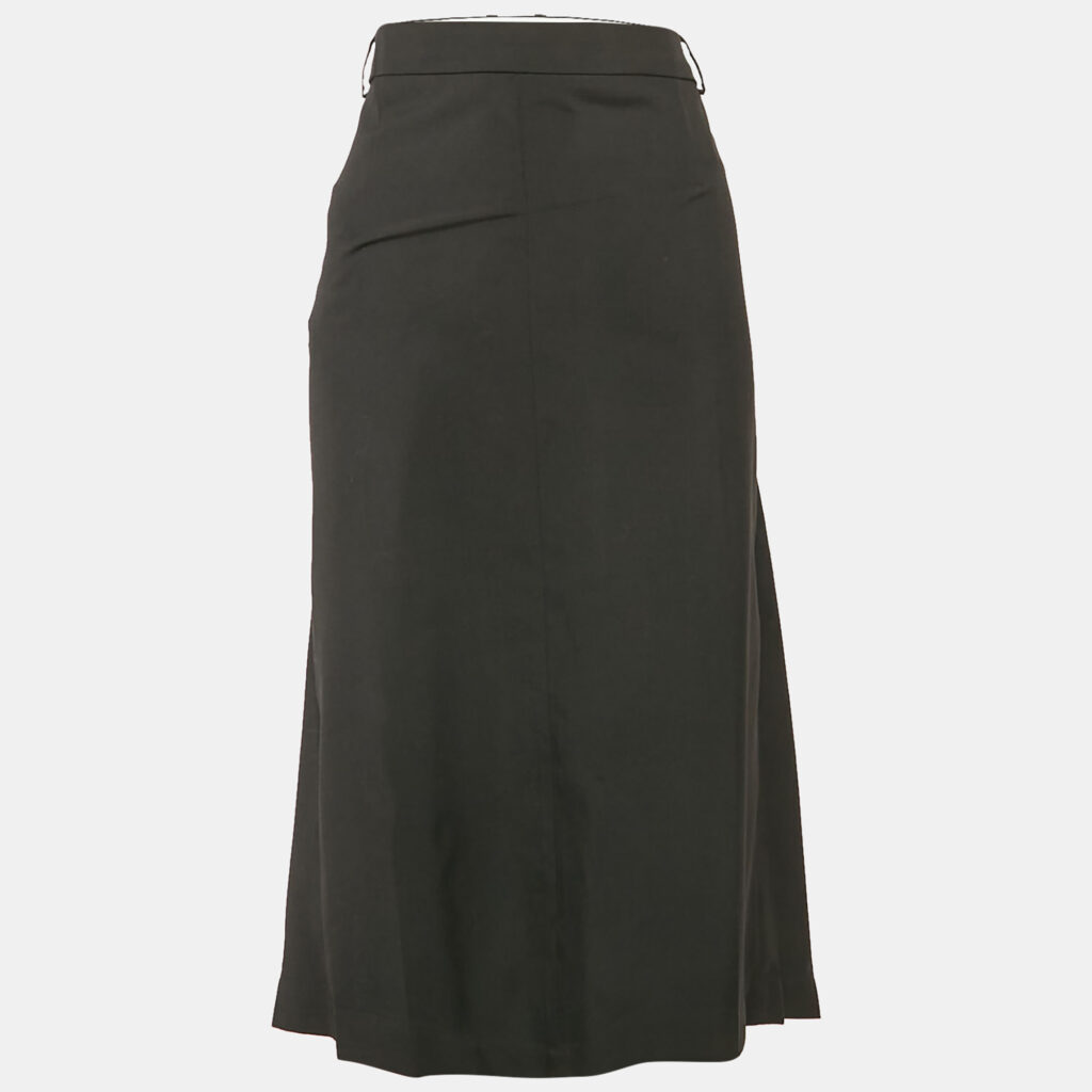 luxury-women-jacquemus-used-clothes-p1095816-001-1.jpg Jacquemus Black Virgin Wool La Jupe Vela Midi Skirt XXL