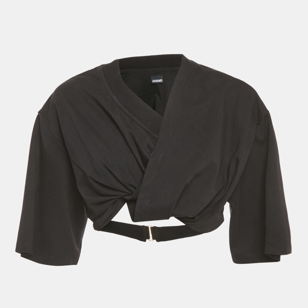 Jacquemus Black Lo Bahia Court Cotton T-Shirt M