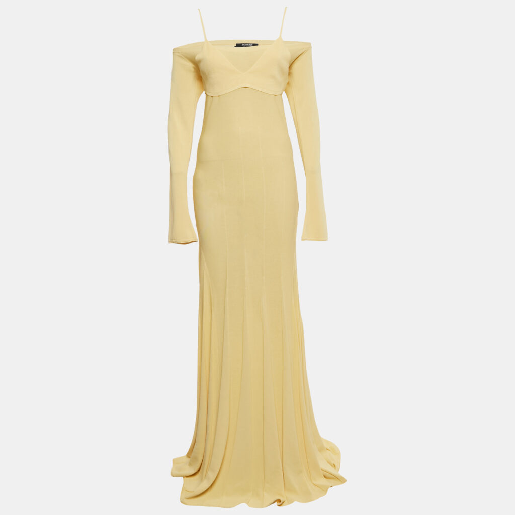 Jacquemus Yellow The Valensole Knit La Croisiere Dress L Jacquemus Yellow The Valensole Knit La Croisiere Dress L