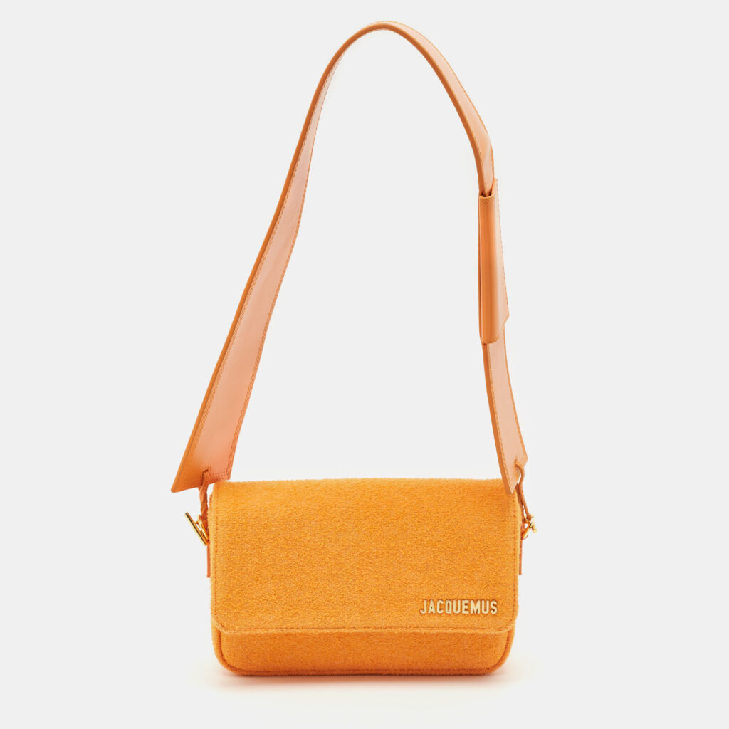Jacquemus Orange Fabric Le Carinu Shoulder Bag Jacquemus Orange Fabric Le Carinu Shoulder Bag