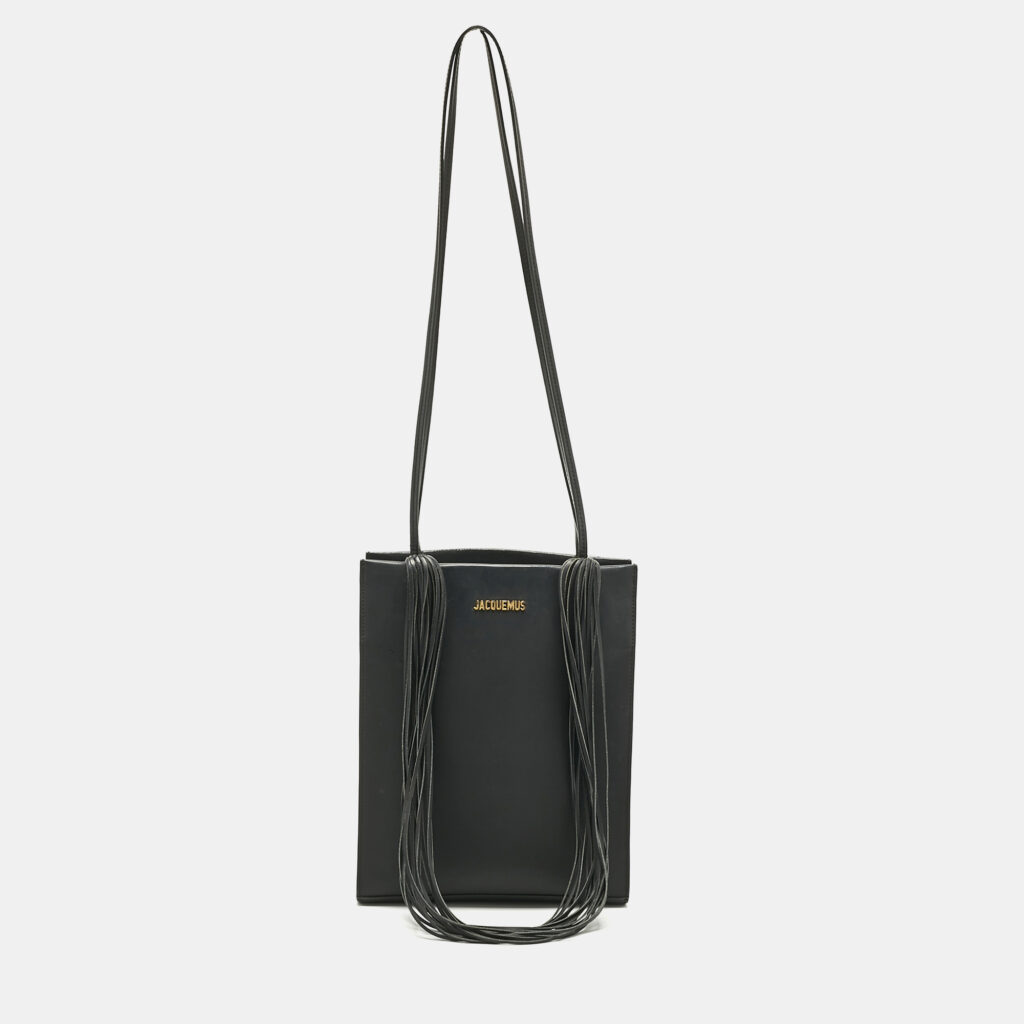 Jacquemus Black Leather Le A4 Tote Jacquemus Black Leather Le A4 Tote