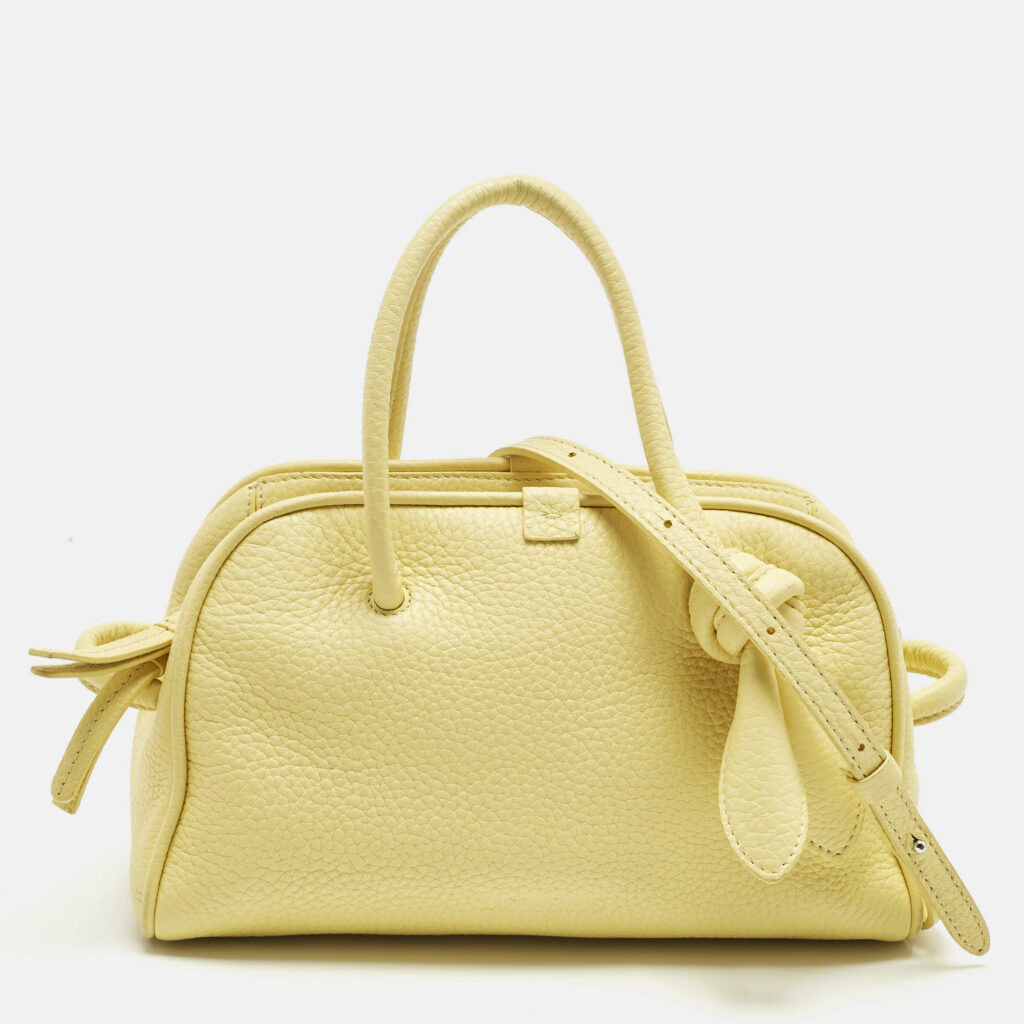 Jacquemus Yellow Leather Le Petit Turismo Bag
