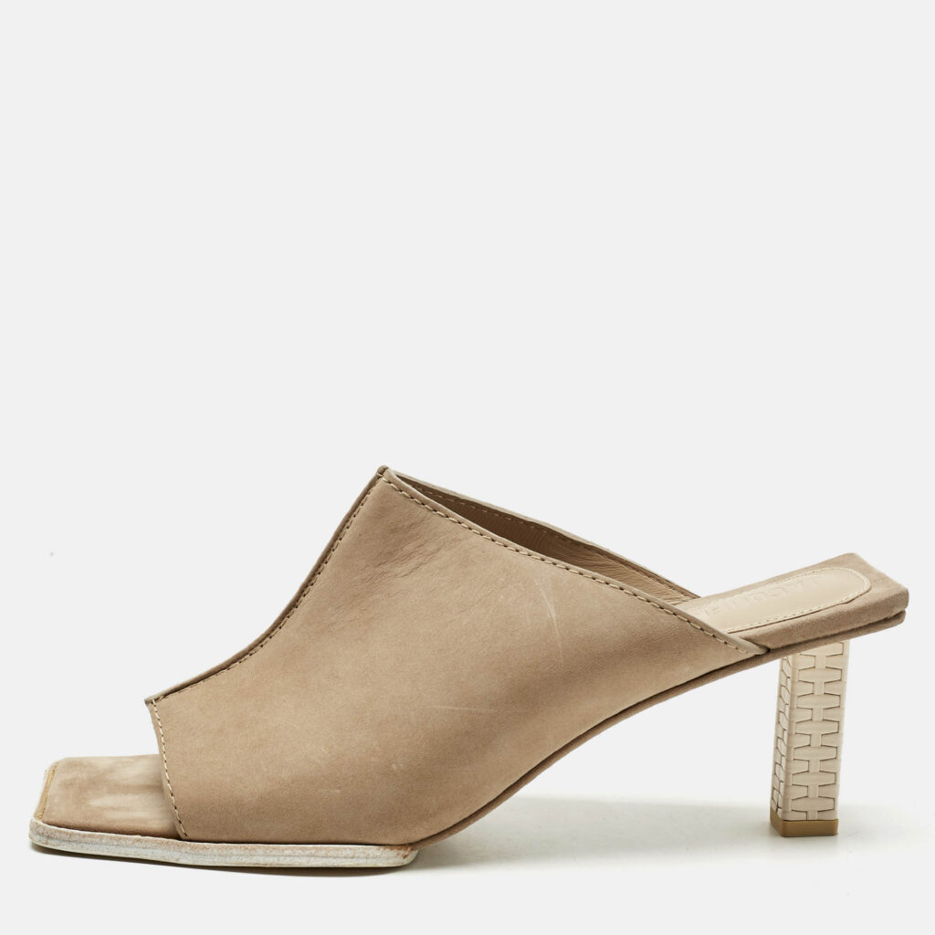Jacquemus Beige Suede Open Toe Mules Size 40 Jacquemus Beige Suede Open Toe Mules Size 40