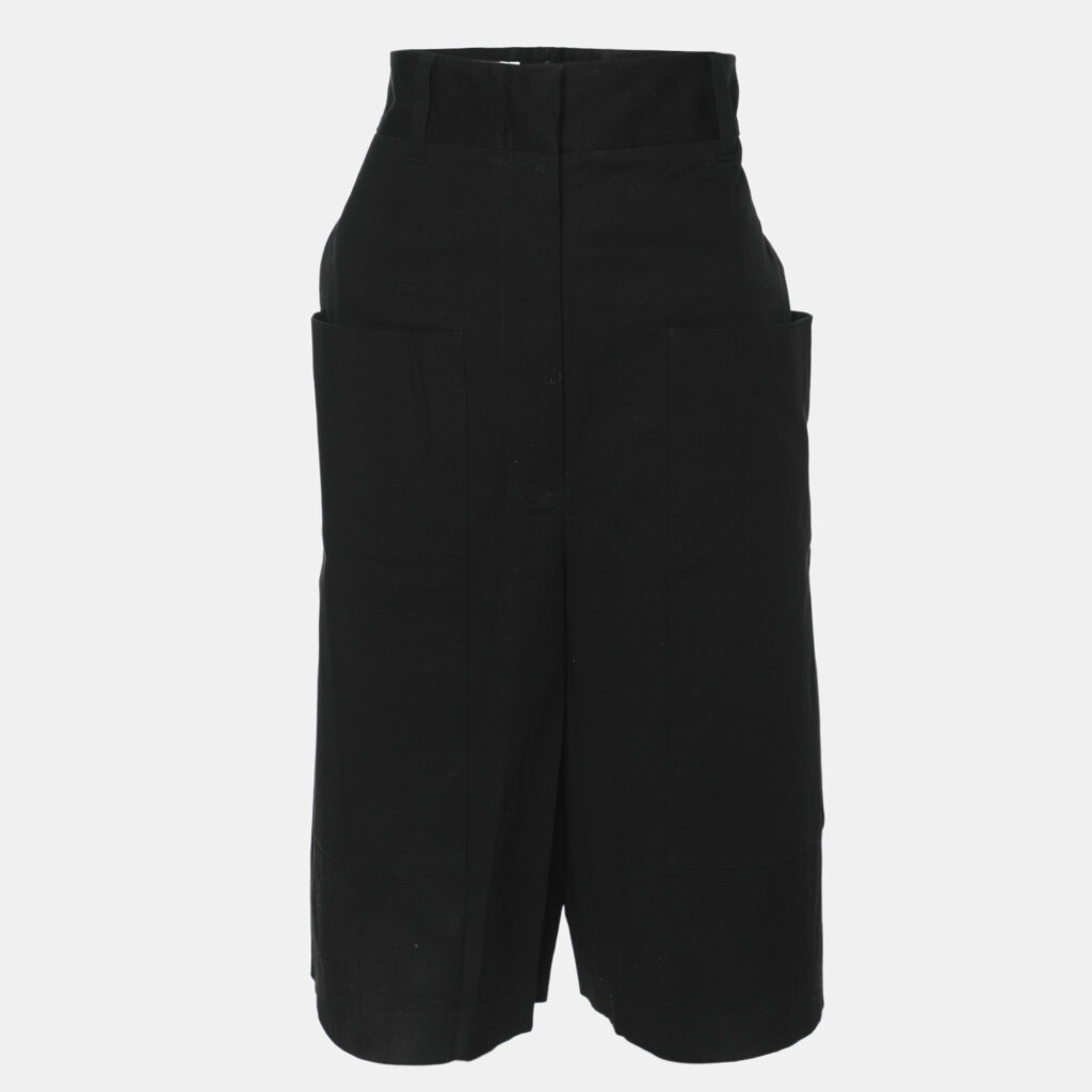 Jil Sander Black Cotton Bermuda Shorts S Jil Sander Black Cotton Bermuda Shorts S