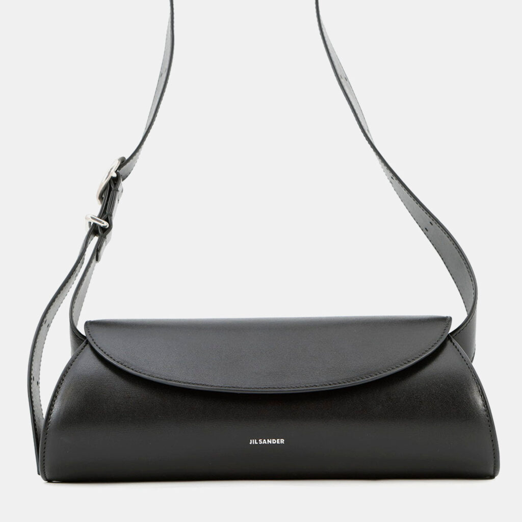 Jil Sander Cannoli Black Calf Leather Size Small