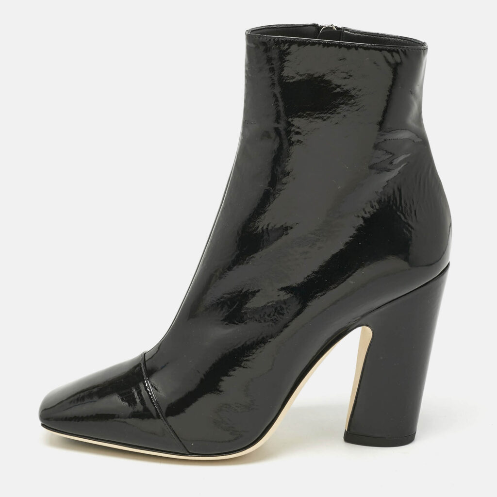luxury-women-jimmy-choo-new-shoes-p1186167-010-1.jpg Jimmy Choo Black Patent Leather Mirren Ankle Boots Size 39