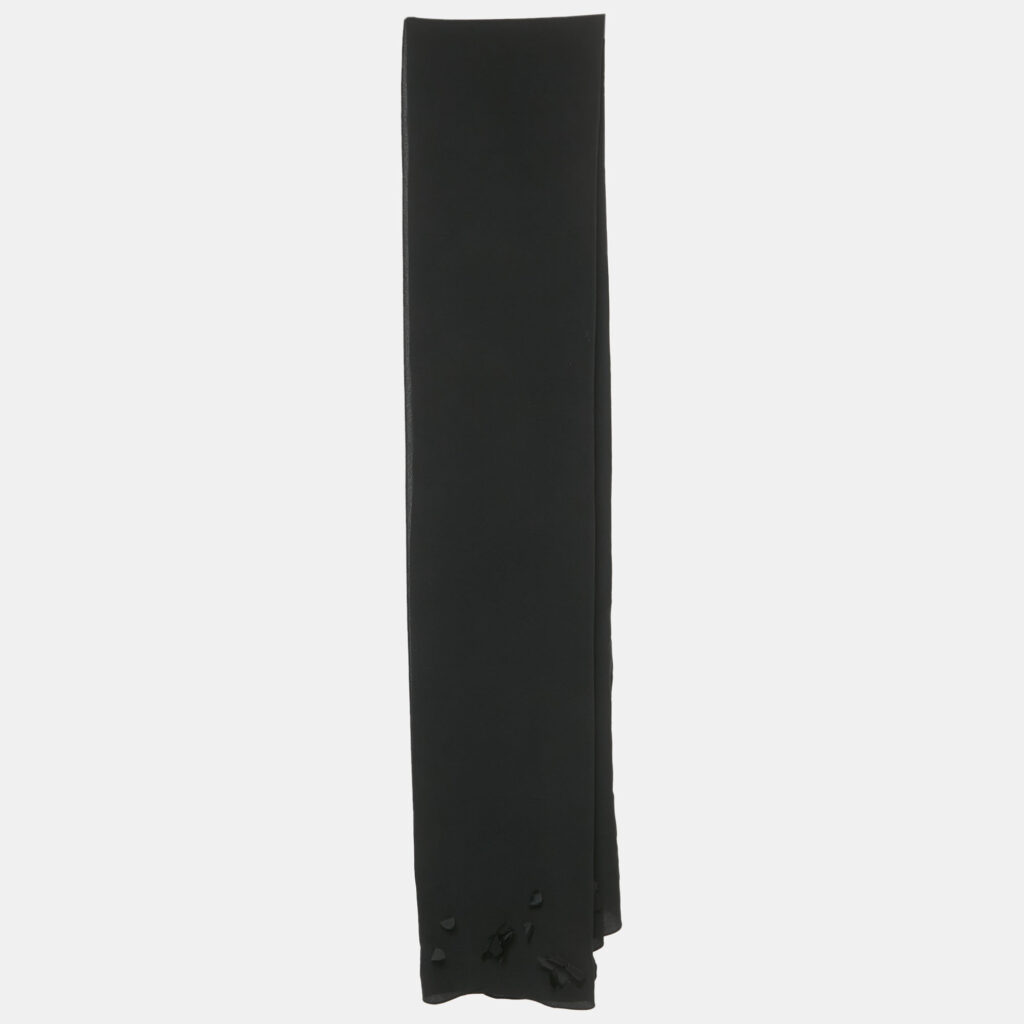 luxury-women-jimmy-choo-used-accessories-p1219598-005-1.jpg Jimmy Choo Black Floral Applique Silk Scarf