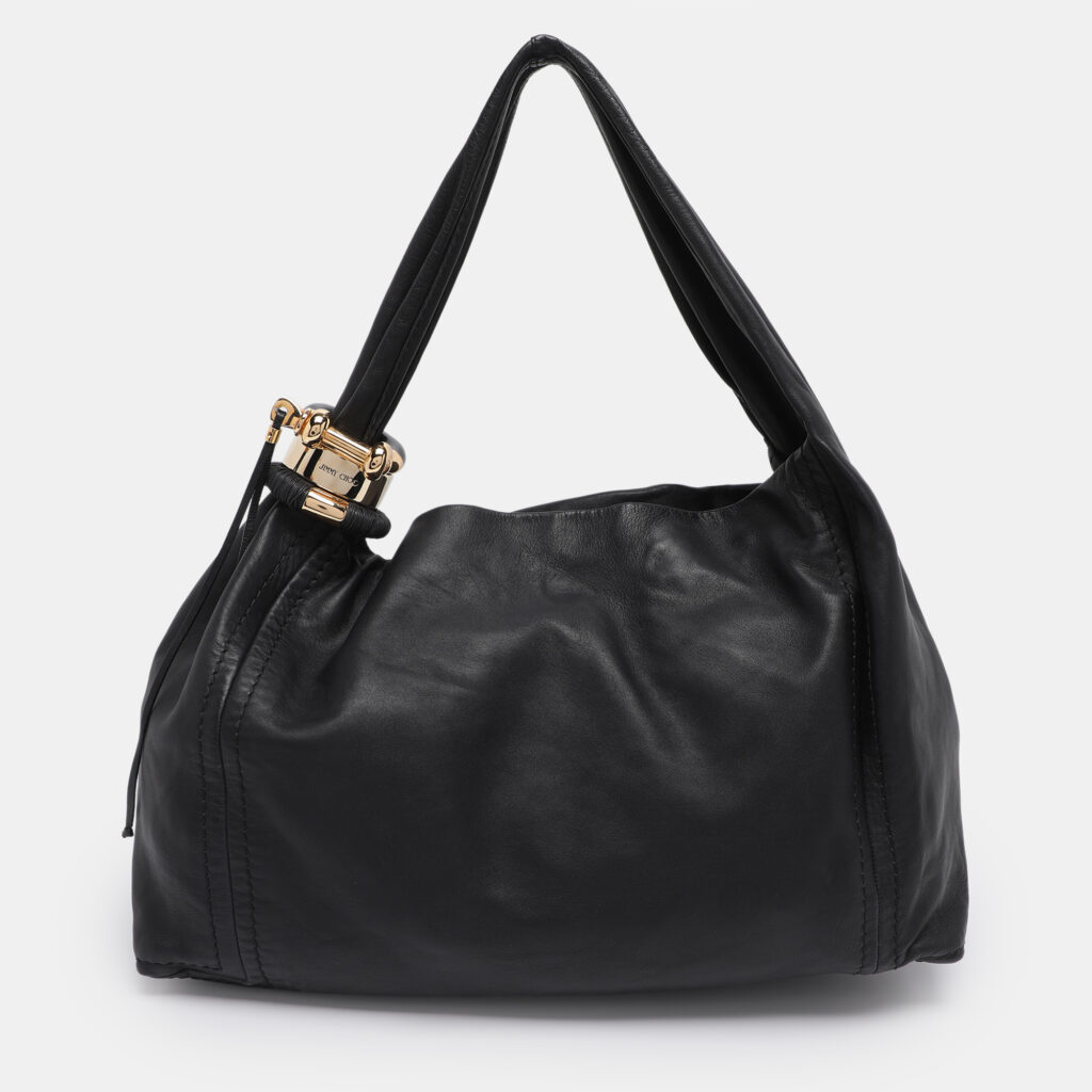 Jimmy Choo Black Leather XL Saba Hobo Jimmy Choo Black Leather XL Saba Hobo