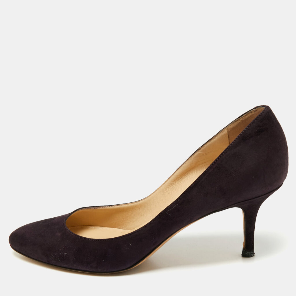 Jimmy Choo Purple Suede Romy Pumps Size 39