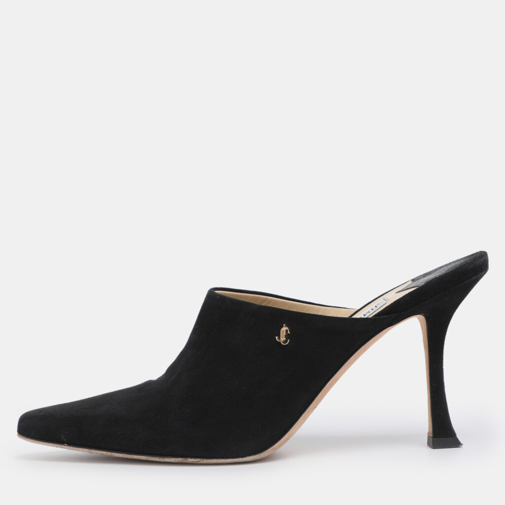 Jimmy Choo Black Suede Rya Mules Size 38.5 Jimmy Choo Black Suede Rya Mules Size 38.5