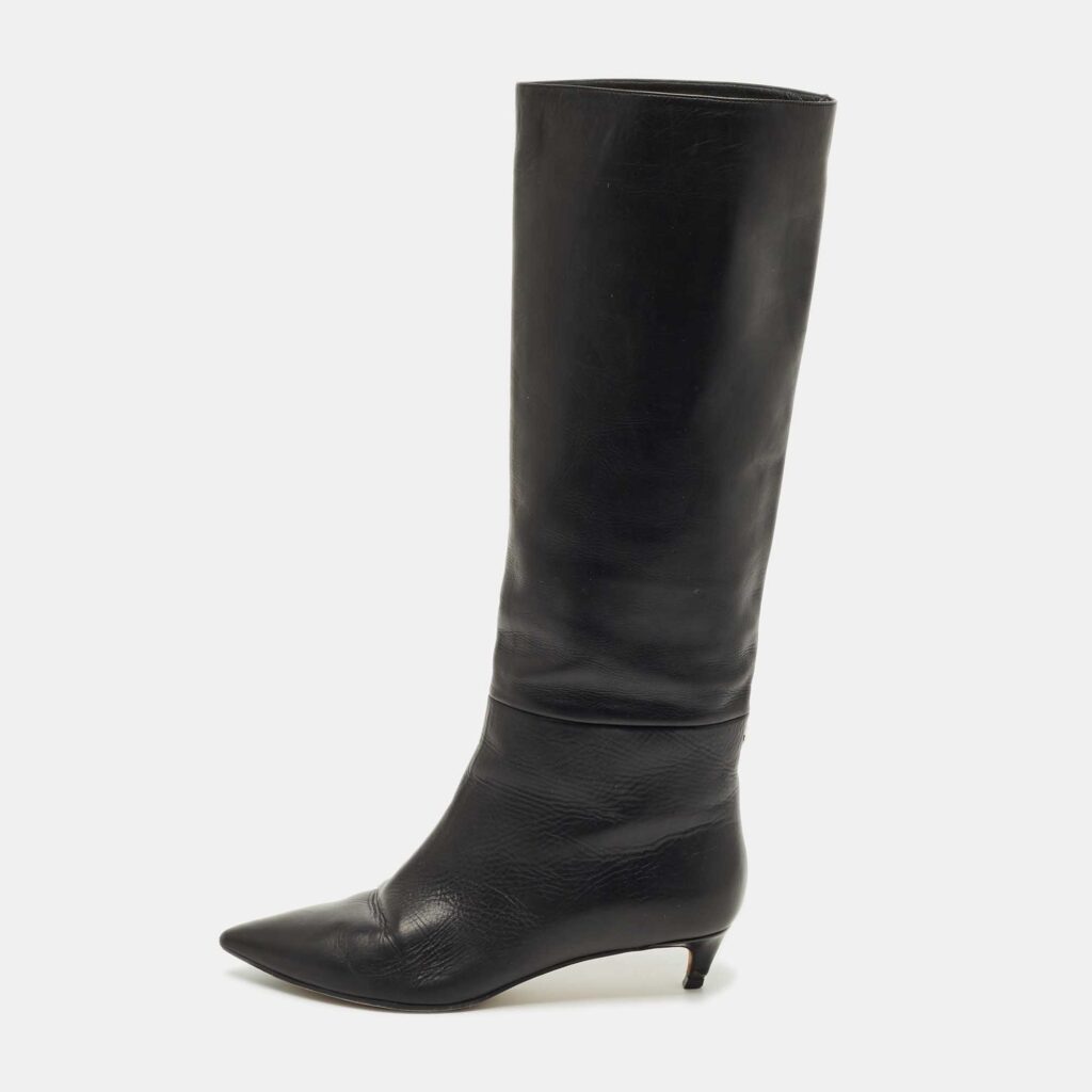 Jimmy Choo Black Leather Maxima Knee Boots Size 40 Jimmy Choo Black Leather Maxima Knee Boots Size 40