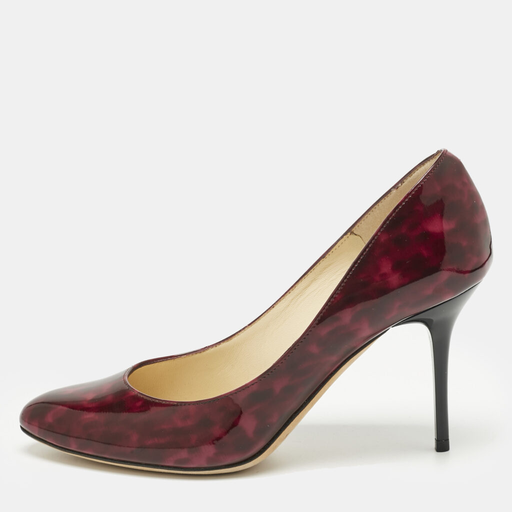 Jimmy Choo Two Tone Patent Leather Gilbert Pumps Size 36.5
