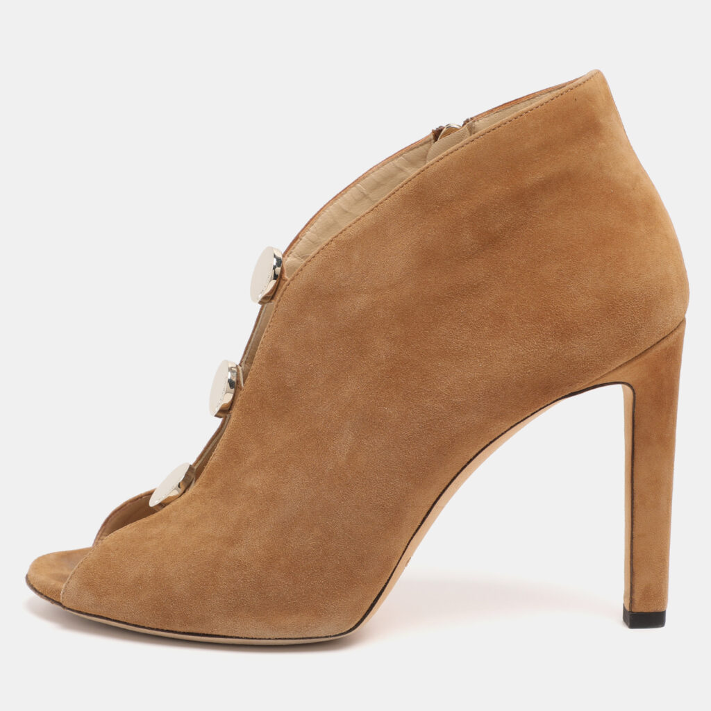 Jimmy Choo Brown Suede Lorna Booties Size 40.5