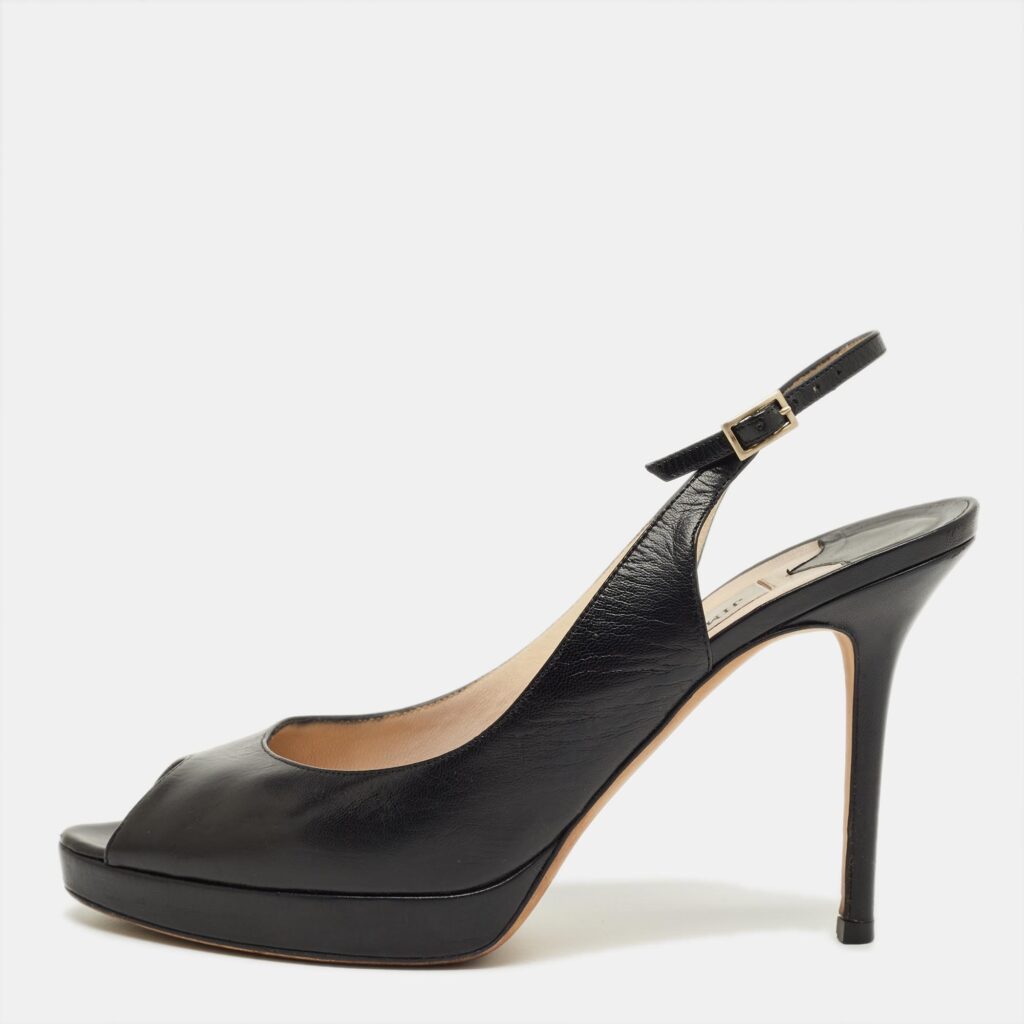 Jimmy Choo Black Patent Leather Vita Slingback Pumps Size 38 Jimmy Choo Black Patent Leather Vita Slingback Pumps Size 38