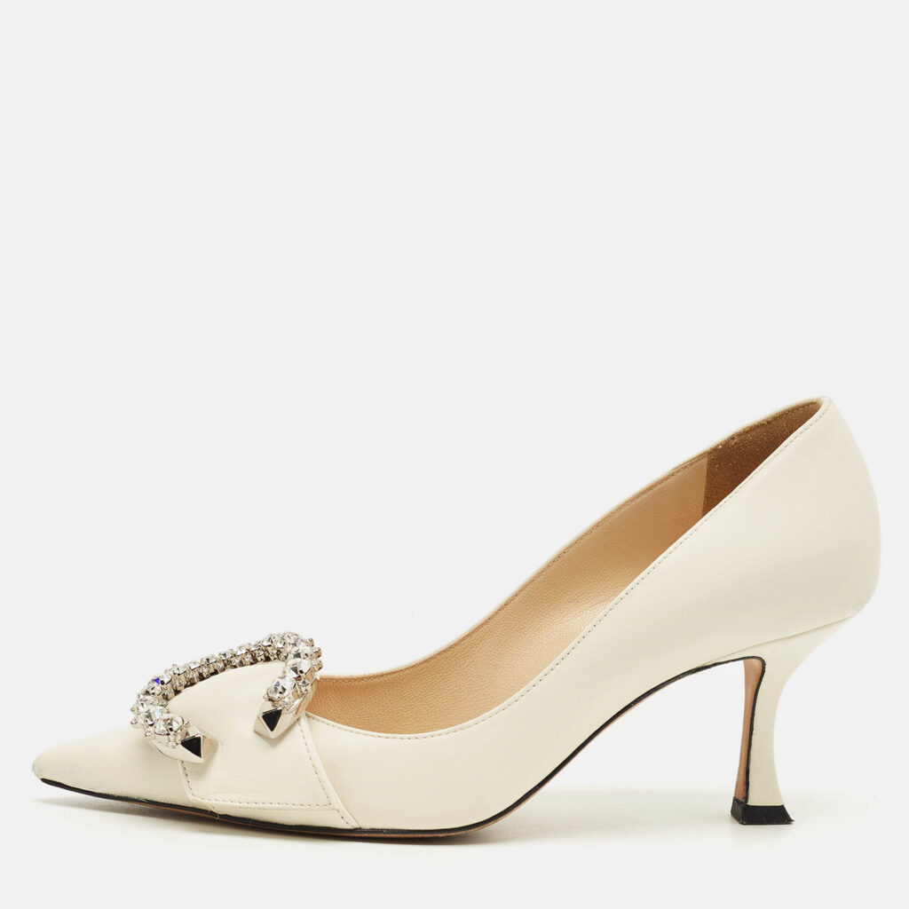 Jimmy Choo Cream Leather Melva Pumps Size 36 Jimmy Choo Cream Leather Melva Pumps Size 36