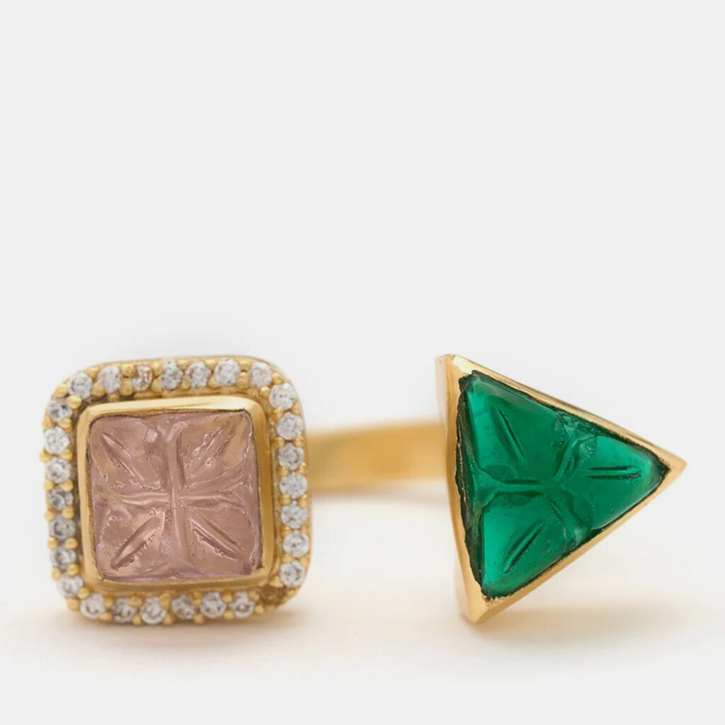 Aulerth x JJ Valaya Rumeli double-motif ring Aulerth x JJ Valaya Rumeli double-motif ring