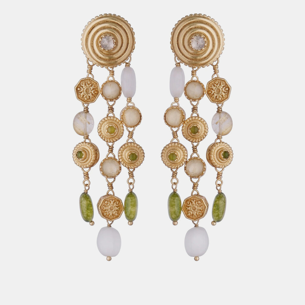 Aulerth x JJ Valaya Azra Classic Multi Strand Earrings Aulerth x JJ Valaya Azra Classic Multi Strand Earrings
