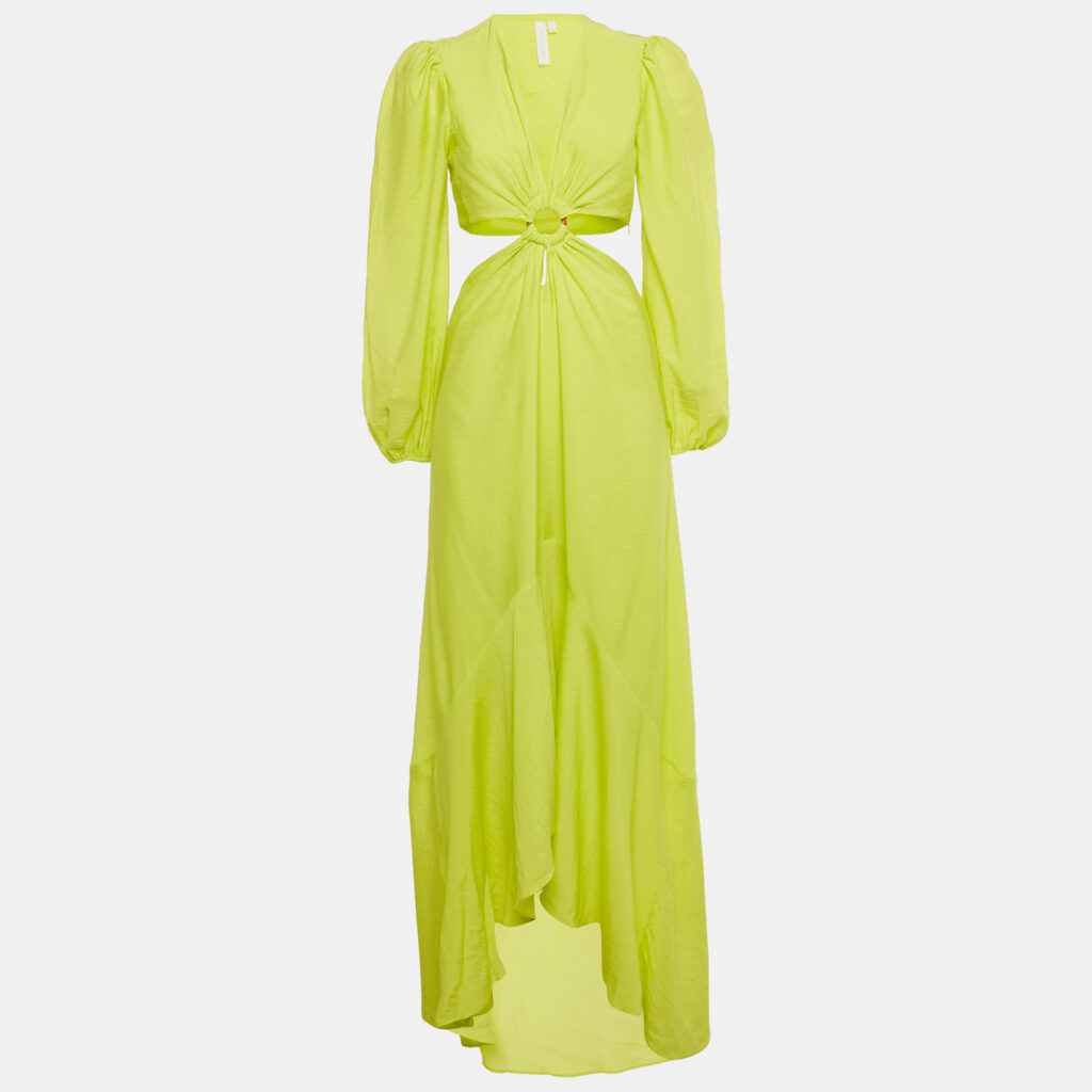 Jonathan Simkhai Green Cut -Out Jaelynn Maxi Dress M Jonathan Simkhai Green Cut -Out Jaelynn Maxi Dress M