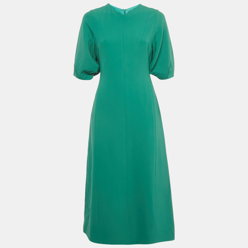 Joseph Green Stretch Crepe Long Dress S