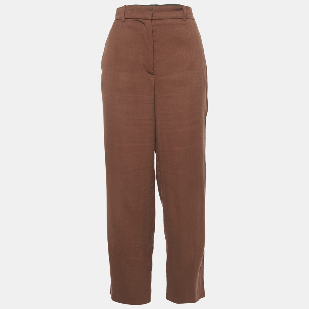 Joseph Brown Crepe Straight Leg Trousers M Joseph Brown Crepe Straight Leg Trousers M