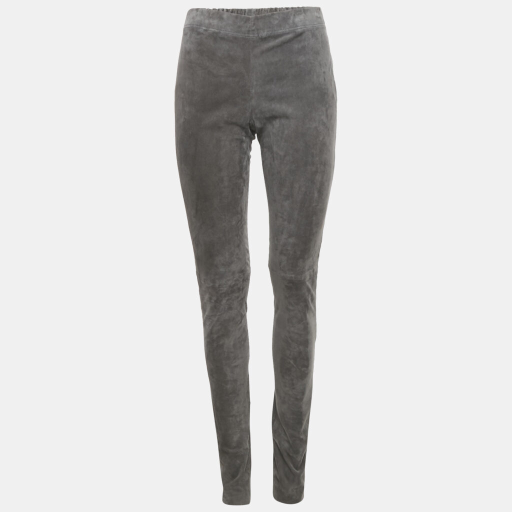 Joseph Grey Suede Skinny Trousers M Joseph Grey Suede Skinny Trousers M