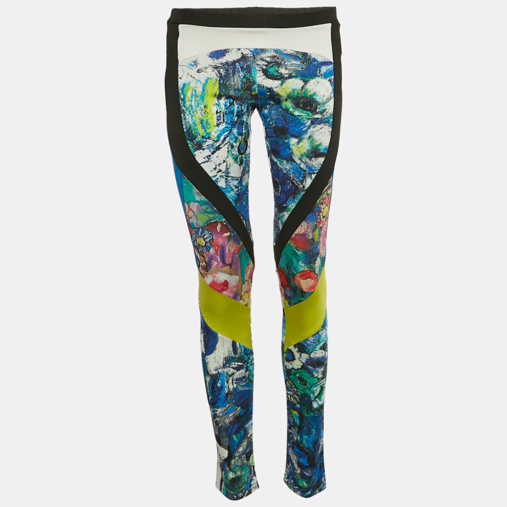 Just Cavalli Multicolor Printed Jersey Leggings M Just Cavalli Multicolor Printed Jersey Leggings M