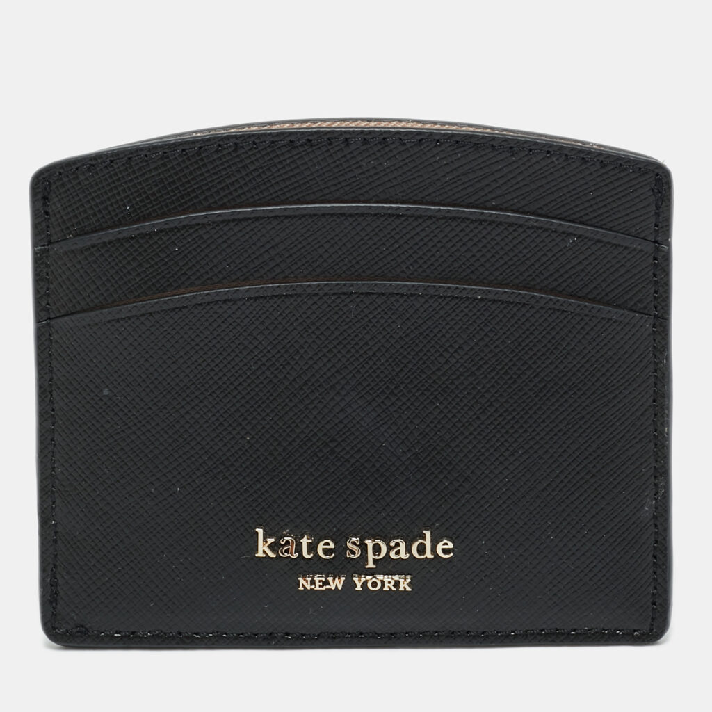 Kate Spade Black Saffiano Leather Card Holder Kate Spade Black Saffiano Leather Card Holder