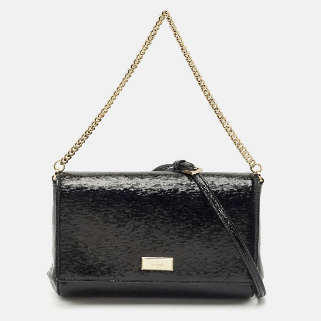 Kate Spade Black Patent Leather Greer Crossbody Bag Kate Spade Black Patent Leather Greer Crossbody Bag