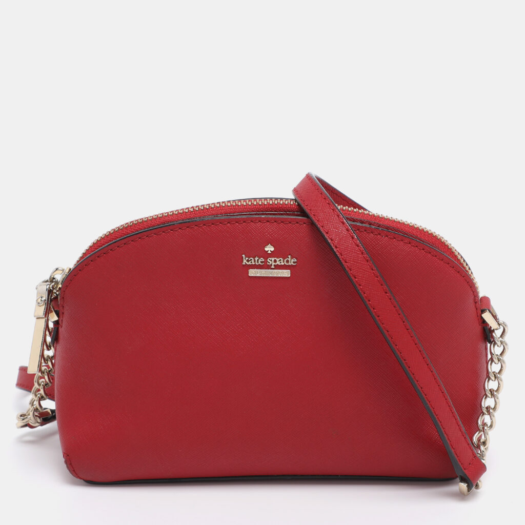 Kate Spade Red Leather Cameron Street Hilli Crossbody Bag