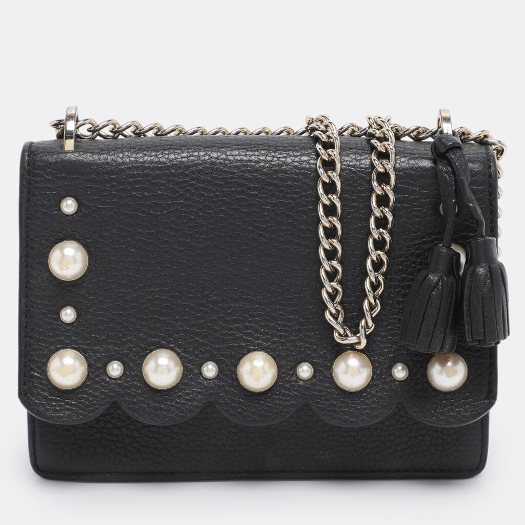 Kate Spade Black Leather Hayes Street Hayzel Pearl Shoulder Bag Kate Spade Black Leather Hayes Street Hayzel Pearl Shoulder Bag