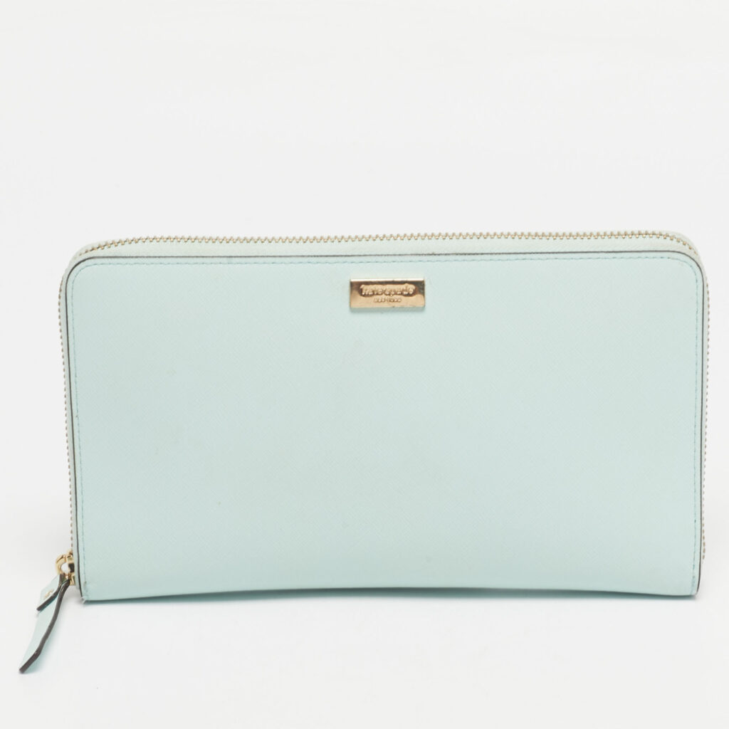 Kate Spade Turquoise Blue Leather Newburry Lane Talla Wallet Kate Spade Turquoise Blue Leather Newburry Lane Talla Wallet