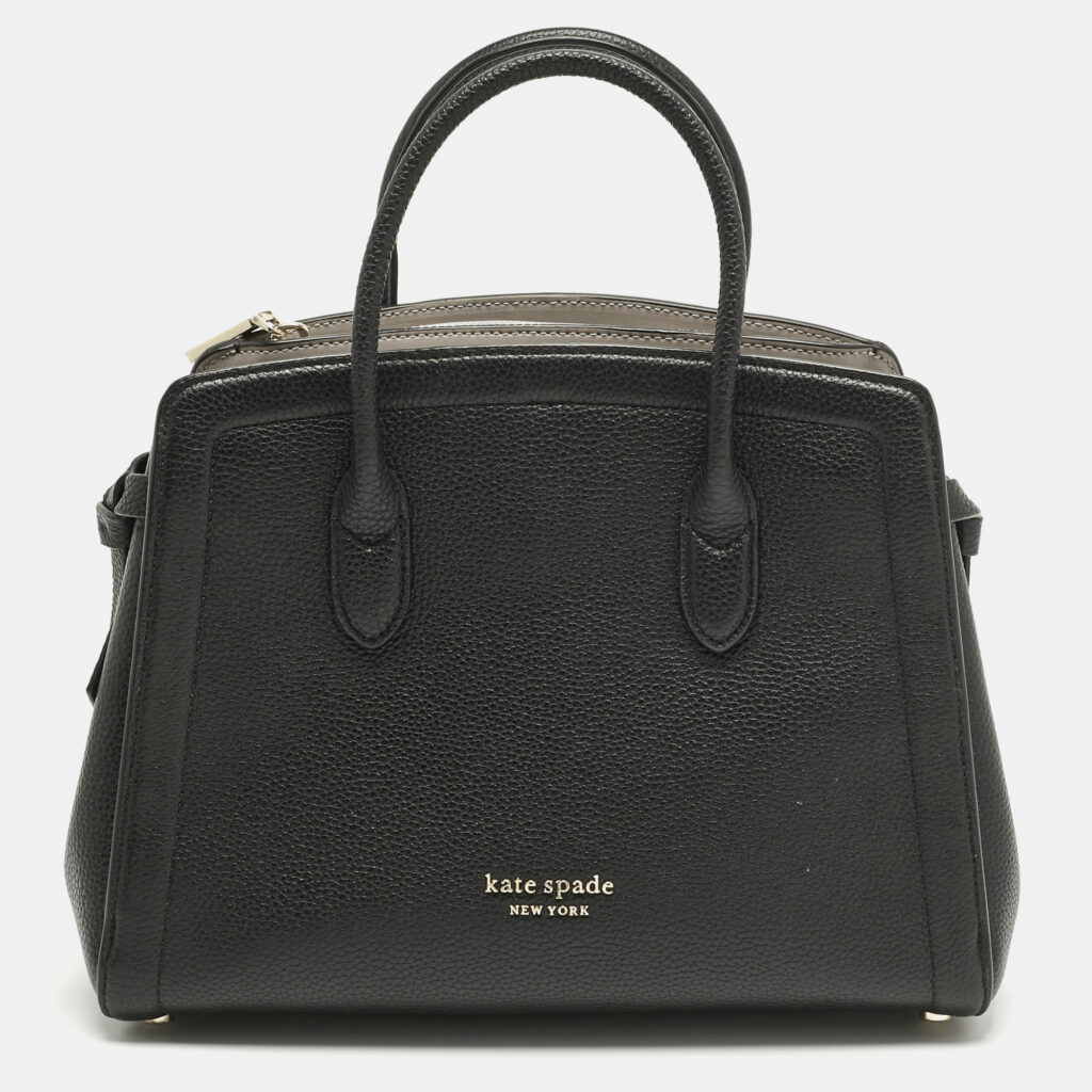 Kate Spade Black Leather Knott Satchel