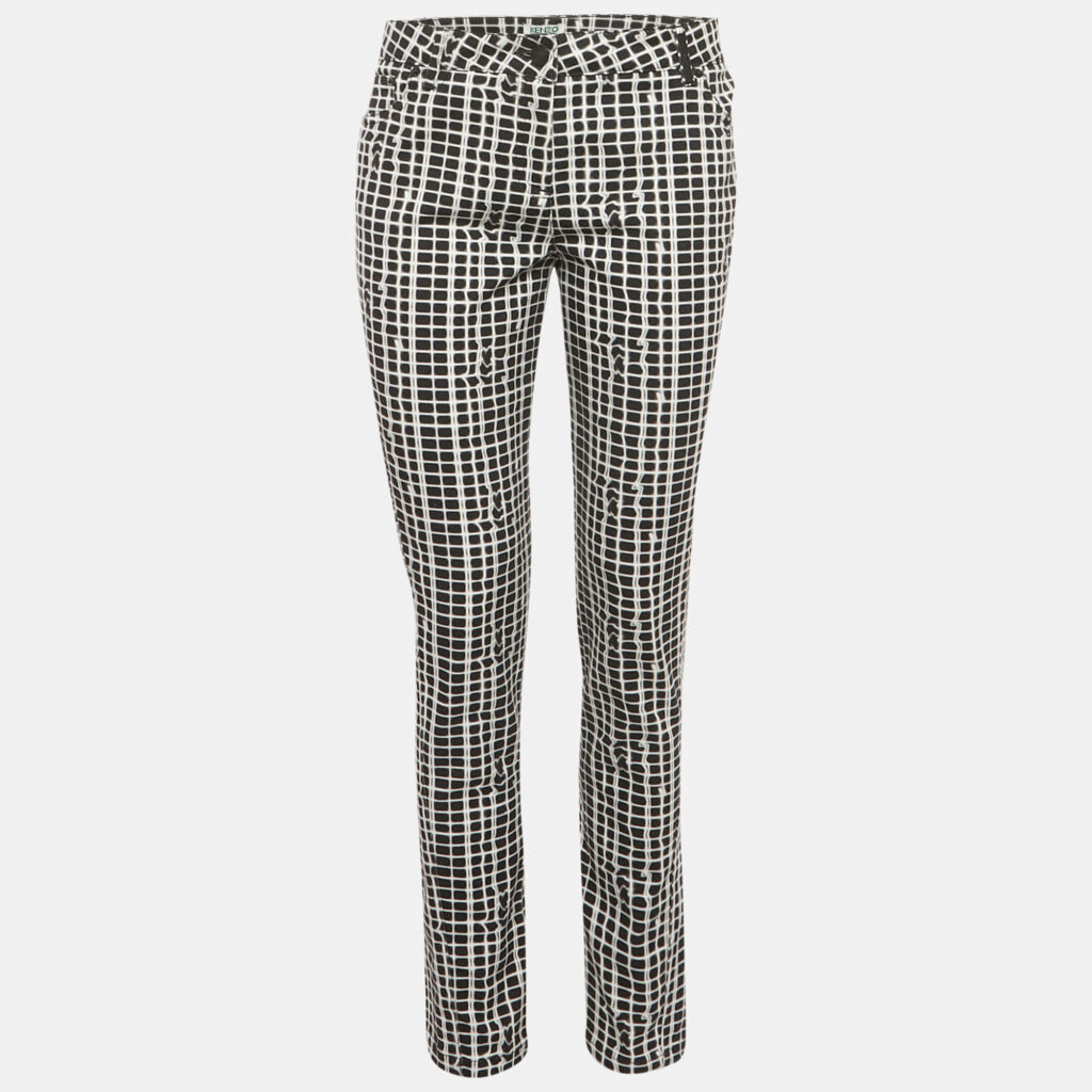 Kenzo Black Printed Denim Skinny Jeans M Waist 30"