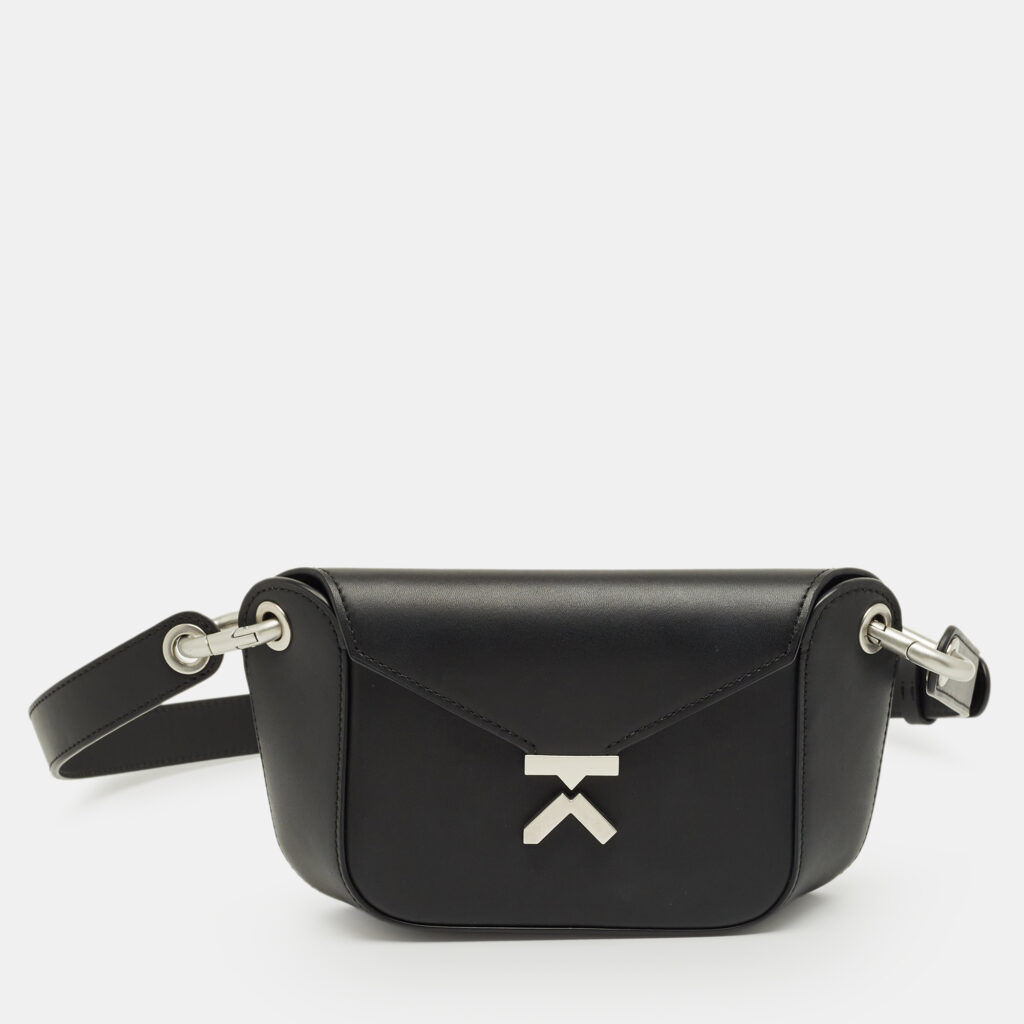 Kenzo Black Leather Small K Belt Bag Kenzo Black Leather Small K Belt Bag