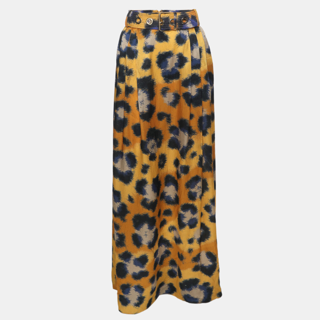 Kenzo Multicolor Printed Silk Skirt XL Kenzo Multicolor Printed Silk Skirt XL