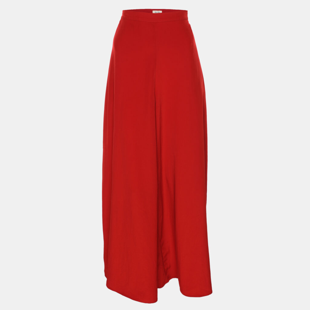 Kenzo Red Satin Culottes Trousers M Kenzo Red Satin Culottes Trousers M