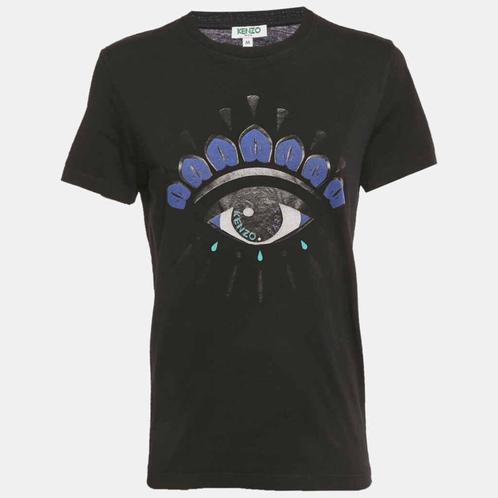Kenzo Black Eye Print Cotton T-Shirt M Kenzo Black Eye Print Cotton T-Shirt M