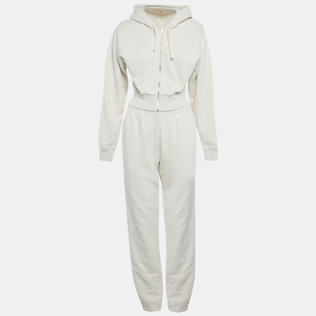 Kith Light Grey Cotton Sweatshirt and Sweatpants Set XS/S