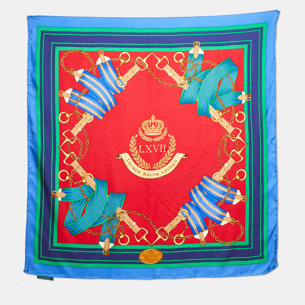 Lauren Ralph Lauren Multicolor Printed Silk Scarf Lauren Ralph Lauren Multicolor Printed Silk Scarf