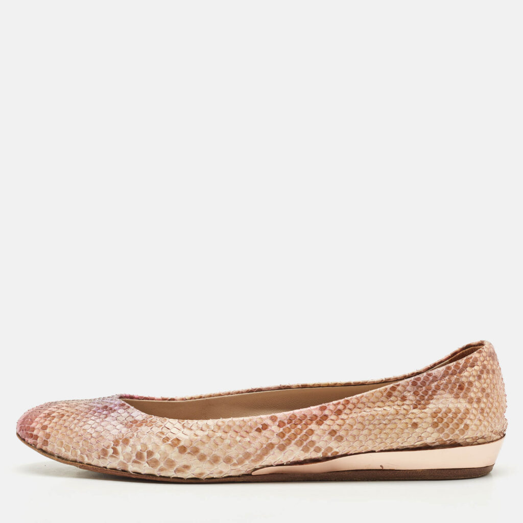 Le Silla Multicolor Snakeskin Leather Ballet Flats Size 39 Le Silla Multicolor Snakeskin Leather Ballet Flats Size 39