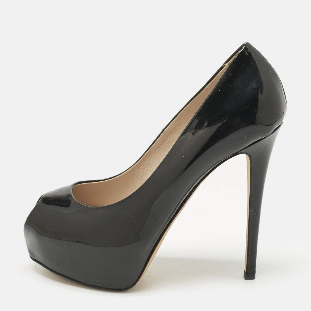 Le Silla Black Patent Leather Gabry Platform Pumps Size 36 Le Silla Black Patent Leather Gabry Platform Pumps Size 36