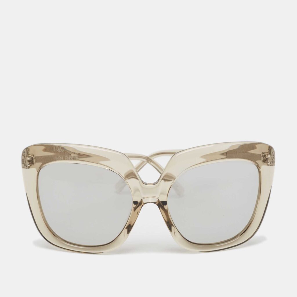 Linda Farrow Grey/Silver Mirror LFL/556 Oversized Sunglasses Linda Farrow Grey/Silver Mirror LFL/556 Oversized Sunglasses