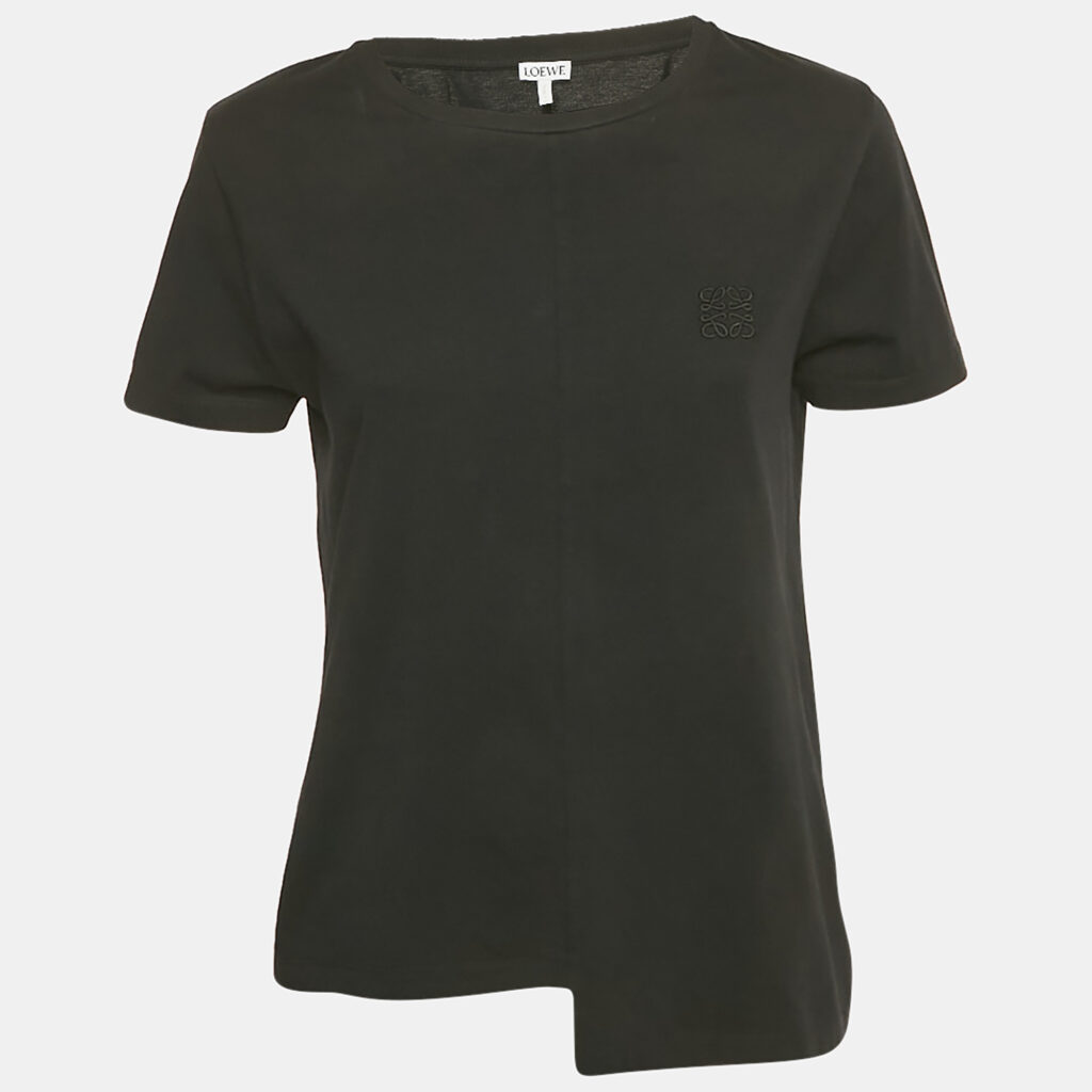 Loewe Black Anagram Embroidered Jersey T-Shirt M Loewe Black Anagram Embroidered Jersey T-Shirt M