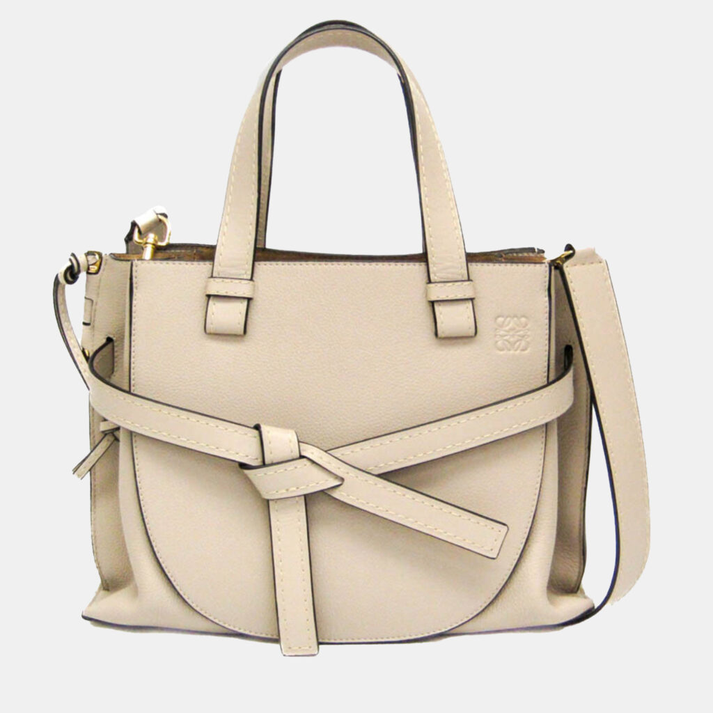 Loewe Light Beige Gate Leather Mini Top Handle Bag Loewe Light Beige Gate Leather Mini Top Handle Bag